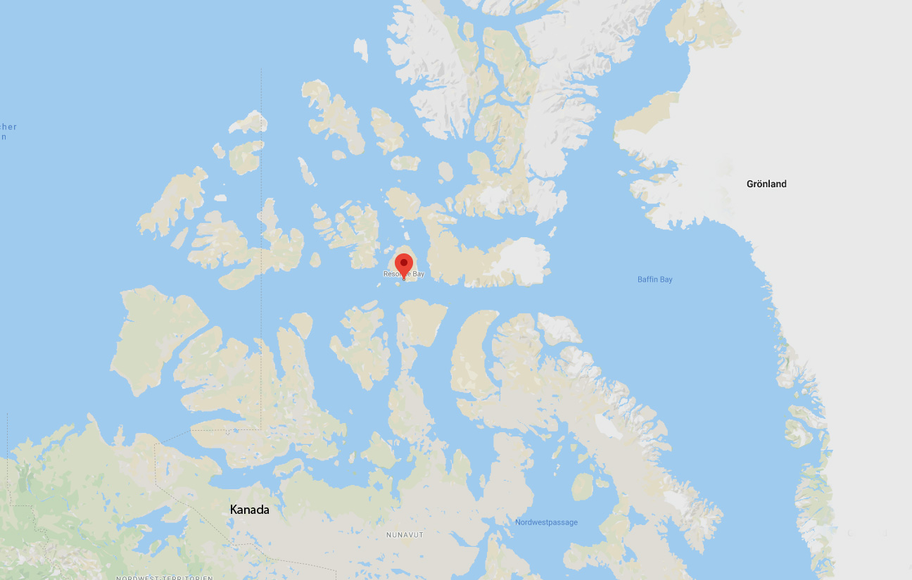 Karte Resolute Bay Ansicht